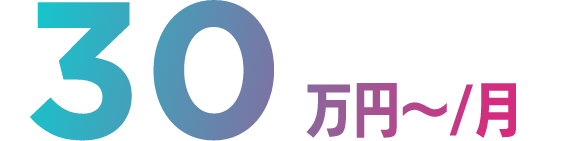 30万円〜/月